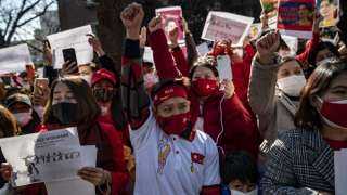 خروج مظاهرات حاشدة في ميانمار