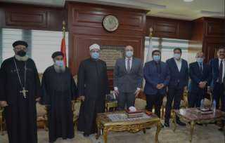 قساوسة بني سويف يهنئون وزير الأوقاف بافتتاح المساجد الجديدة والعيد القومي للمحافظة