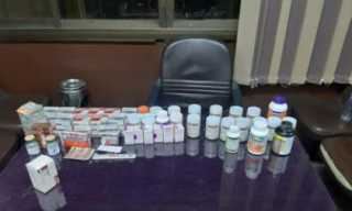 ضبط كمية من الأدوية والعقاقير الطبية مهربة جمركياً مجهولة المصدر داخل مخزن تابع لصيدلية بالقاهرة