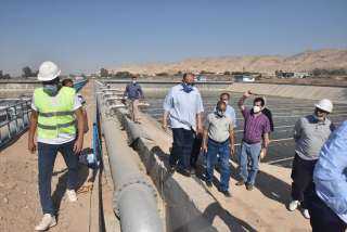 محافظ أسيوط يتفقد أعمال إنشاء المرحلة الثانية من محطة صرف صحي عرب المدابغ