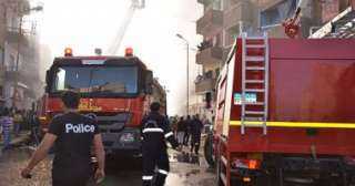 السيطرة على حريق بعزبة العطار في قرية قورص بالمنوفية 