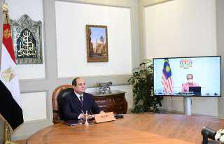 السيسى لرئيس وزراء ماليزيا: مصر البوابة الرئيسية لأفريقيا والشرق الأوسط 