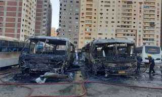 حريق يلتهم 4 سيارات بجراج سيدى بشر فى الإسكندرية