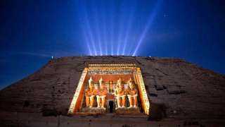 الصوت والضوء ينطلق باول عرض بمعبد أبو سمبل بعد تحديث أفلامه