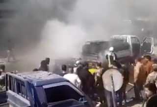 بالفيديو.. سوريا.. 6 قتلى بانفجار سيارة مفخخة في عفرين