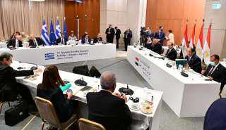 الرئيس السيسى يثمن  التقدم المحرز في إطار آلية التعاون الثلاثي مع اليونان وقبرص