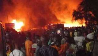 عشرات القتلى بانفجار مستودع وقود في عاصمة سيراليون