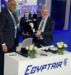 مصر للطيران تتعاقد مع شركة أوروبية لدعم قطع غيار للطائرات