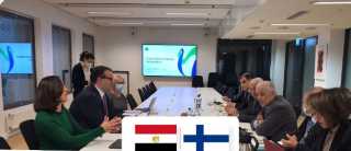 وزير التعليم يجتمع مع قيادات وعلماء الوكالة الوطنية الفنلندية للتعليم وذلك بحضور السفير المصري