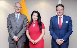 مقابلة السفير المصري لدى الإكوادور مع رئيسة المجلس الأعلى للقضاء