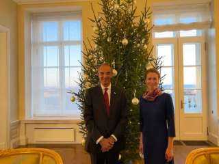 عمرو طلعت يلتقى السيدة كايا كالاس رئيسة وزراء إستونيا في ختام زيارته لاستونيا