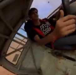بالفيديو.. سيارة سائق سعودي تنقلب 14 مرة أثناء تجربته بـ”التطعيس” قبل مشاركة دولية