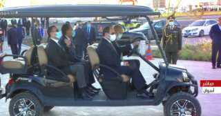الرئيس السيسى يجرى جولة تفقدية بمدينة أسوان الجديدة والكورنيش
