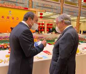 الرئيس السيسى يجرى عدد من المحادثات الجانبية في العاصمة الصينية بكين