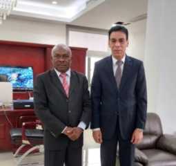 السفير المصري في مالابو يلتقي مدير عام هيئة مشتريات الأدوية الغيني