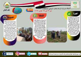 انفوجراف وفيديو| ”الزراعة في كل مصر” العدد رقم ٣٠