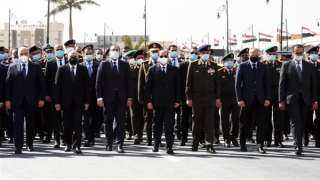 السيسي يتقدم الجنازة العسكرية للفريقين عبد رب النبي حافظ وعبدالمنعم خليل