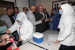 محافظ بنى سويف يطلق إشارة بدء الحملة القومية للتطعيم ضد مرض شلل الأطفال بمستهدف يزيد عن 574 ألف طفلاً