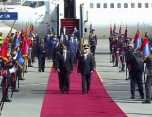الرئيس السيسي يستقبل رئيس مجلس السيادة الانتقالي السوداني