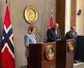 وزيرة الخارجية النرويجية تشكر الحكومة على دعم شركات بلادها فى مصر