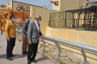 محافظ القليوبية يقوم بجولة يتفقد خلالها أعمال تطوير مرسى قصر محمد علي بمدينة شبرا الخيمة
