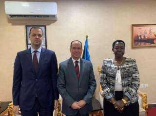 السفير المصري في جوبا يلتقي رئيسة البرلمان الانتقالي الجنوب سوداني