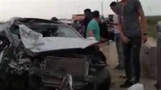 إصابة 10 أشخاص فى تصادم سيارتين بطريق بورسعيد - دمياط السريع