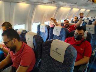 مصر للطيران تسير رحلة خاصة لنقل مشجعى الأهلى إلى المغرب
