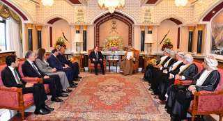 الرئيس السيسى يلتقى سلطان عمان في قصر العلم العامر