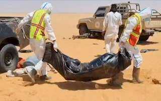 ليبيا تعلن انتشال 20 جثة لأشخاص ماتوا عطشا بالصحراء قرب الحدود مع تشاد
