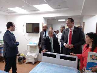 رئيس هيئة الرعاية الصحية وممثل منظمة الصحة العالمية يتفقدا تجهيزات مستشفى شرم الشيخ الدولي