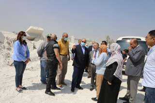 محافظ القاهرة يتفقد أعمال التطوير الجارية بمنطقة شق الثعبان لصناعة الرخام والجرانيت