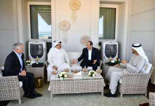 تفاصيل لقاء الرئيس السيسي بقادة الإمارات والأردن والبحرين بقصر رئاسة العلمين