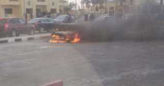 تفاصيل تفحم سيارة داخل جراج عقار في الإسكندرية