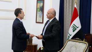الرئيس العراقي يتسلم رسالة خطية من نظيره الفرنسي