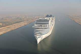 قناة السويس تشهد عبور أحدث السفن السياحية في العالم MSC WORLD EUROPA في رحلتها الأولى