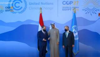 الرئيس السيسي وجوتيريش يستقبلان رئيس دولة الإمارات استعدادا لقمة المناخ