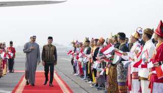 محمد بن زايد يصل مدينة سولو الإندونيسية