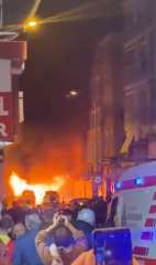 بالفيديو..  انفجار مجهول المصدر يهز منطقة الفاتح في إسطنبول