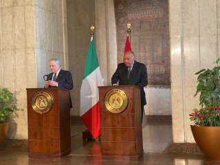وزير خارجية إيطاليا: نرحب بنقل المهاجرين بشكل شرعى ومصر دولة مهمة