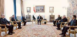 الرئيس السيسي يؤكد الأهمية التي توليها مصر لتطوير العلاقات مع إيطاليا خلال المرحلة المقبلة