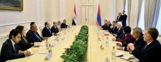 الرئيس السيسى يلتقى نظيره الارمينى بالقصر الرئاسي في العاصمة الأرمينية ييريفان