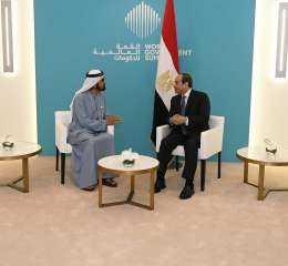 الرئيس السيسي يلتقى حاكم دبى