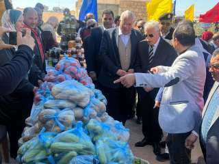 وزير الزراعة ومحافظ جنوب سيناء يتفقدان معرض السلع ومعصرة الزيوت وإحدى المزارع الخاصة