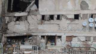 انهيار أجزاء من مبنى مدرسة بمنطقة الجمرك في الإسكندرية
