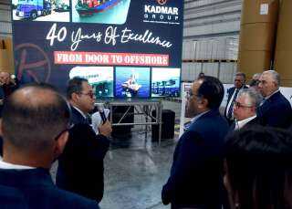 رئيس الوزراء يشهد افتتاح مشروع شركة ”كادمار انترناشيونال للنقل الدولي واللوجيستيات”
