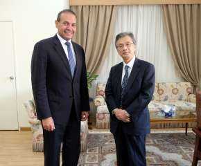 رئيس قطاع الشؤون السياسية الدولية يلتقي سفير اليابان بجمهورية مصر العربية