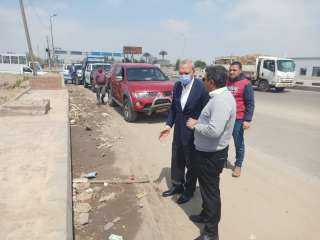 محافظ القليوبية يقوم بجولة ميدانية بمدينة بنها ليتفقد أعمال تطوير شارع فريد ندا ومداخل المدينة