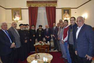 محافظ بورسعيد يلتقي الأنبا تادرس مطران بورسعيد