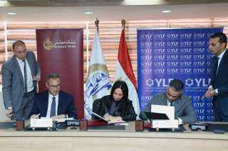 رئيسة القومى للمرأة توقع برتوكول تعاون مع رئيس مجلس إدارة بنك مصر رئيس مجلس أمناء مؤسسة شباب القادة YLF